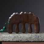 Sandalwood Meridian Comb · Scalp Massage & Energy Flow