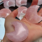Gentle Moon · Rose Quartz Palm Stone