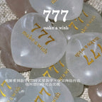 777 Angel Number · "Make a Wish" Healing Palm Stone