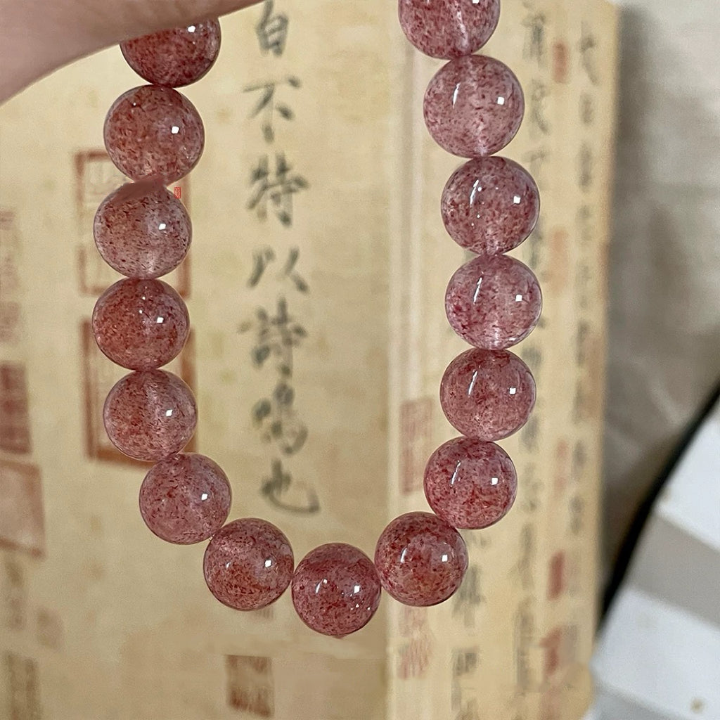 Strawberry Quartz · "Sweet Love & Inner Peace" Bracelet