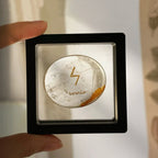 Sowilō Rune · Natural Yellow Hematoid Quartz Mindfulness Palm Stone