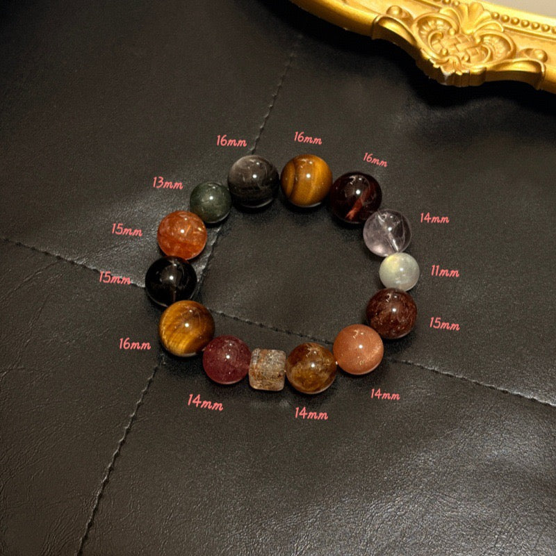 Multicolor Gemstone · "Chakra Balance" Bold Bracelet