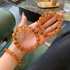 Premium Citrine · "Golden Fortune" Single-Ring Bracelet