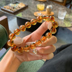 Premium Citrine · "Golden Fortune" Single-Ring Bracelet