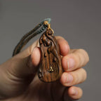 "Formless Buddha" · Sandalwood Carving Necklace (Guardian)