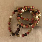 8mm "Black Pear Blossom" · Protective Multi-Gem Bracelet
