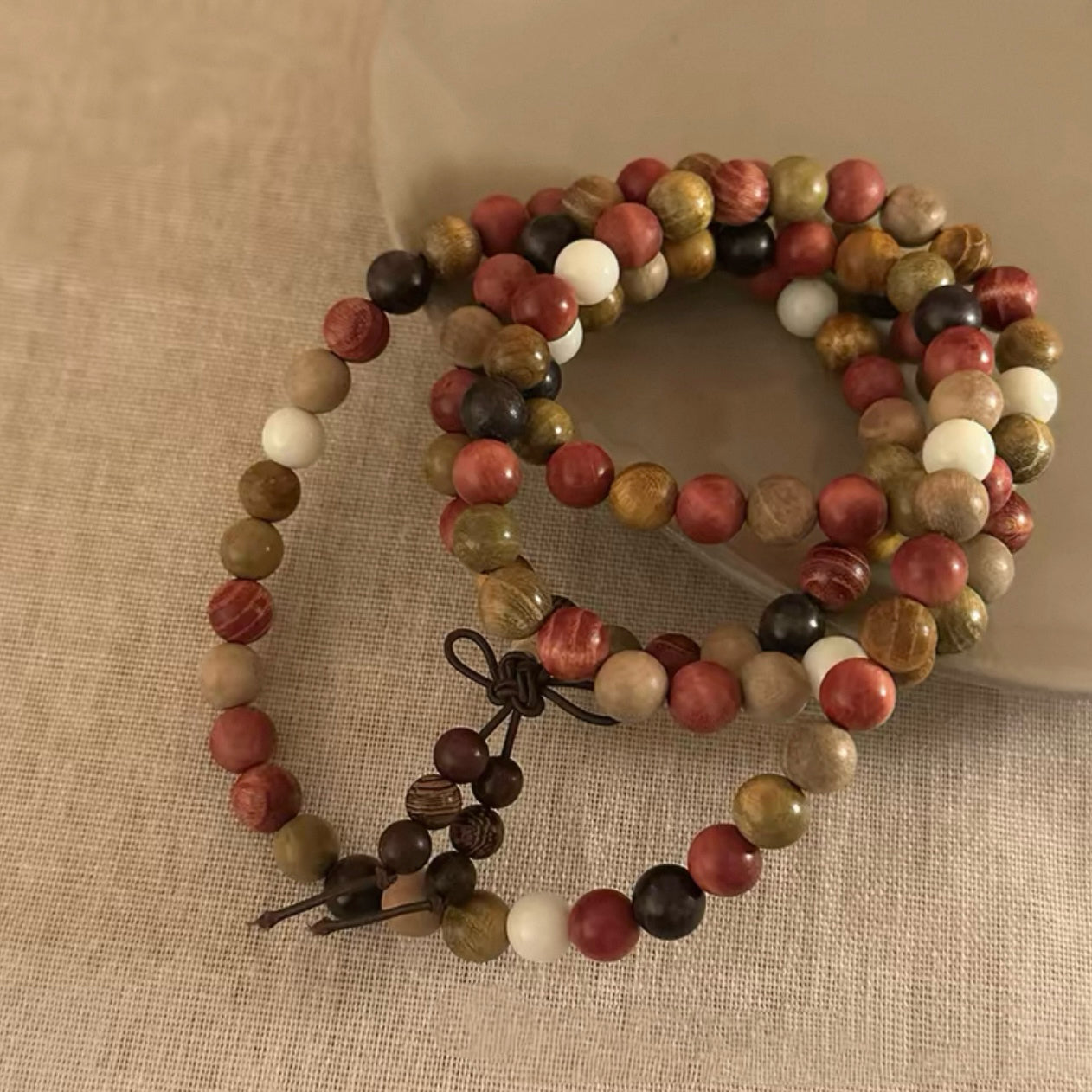 8mm "Black Pear Blossom" · Protective Multi-Gem Bracelet
