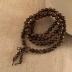 8mm "Black Pear Blossom" · Protective Multi-Gem Bracelet