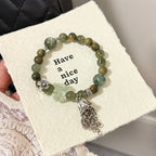 Green Mica & Quartz · "Abundance Flow" Wealth Bracelet