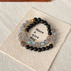 Zhong Yi · Moonstone & Agarwood Bracelet · New Chinese Aesthetic