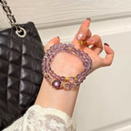 Purple Crystal x Purple Lithium Mica Bracelet