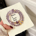 Purple Crystal x Purple Lithium Mica Bracelet