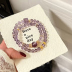 Purple Crystal x Purple Lithium Mica Bracelet
