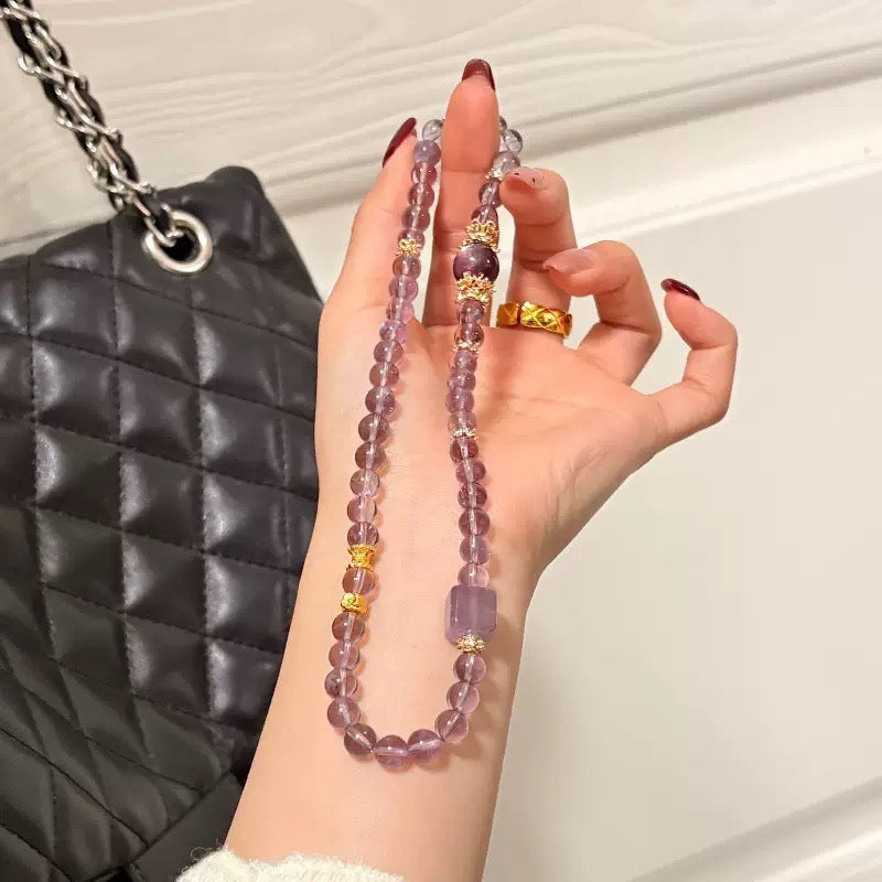 Purple Crystal x Purple Lithium Mica Bracelet