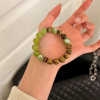 Green Rutilated Quartz & Jade · "Harmony & Growth" Bracelet