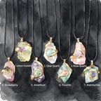 Raw Crystal Pendant · "Nature's Healing" Gold Plated Necklace(Mystery Box)